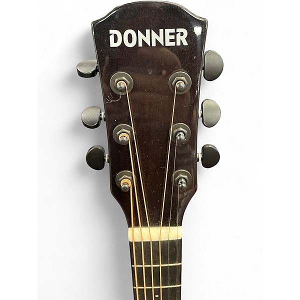Used Donner EC1760 Trans Black Acoustic Guitar