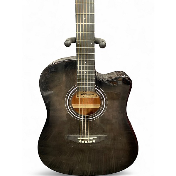 Used Donner EC1760 Trans Black Acoustic Guitar