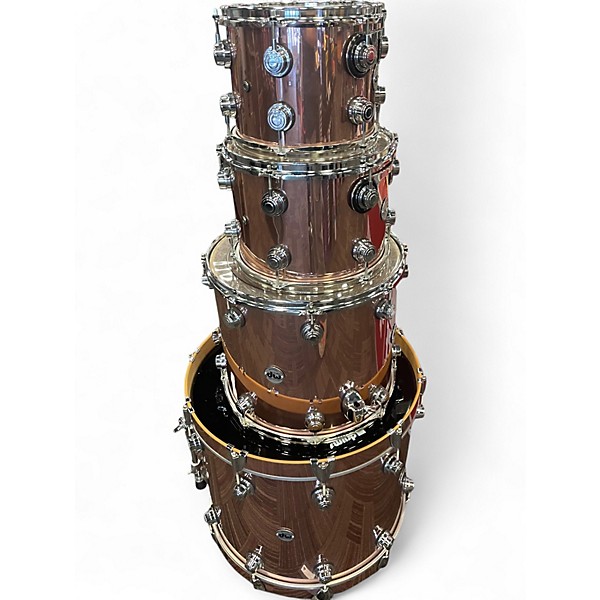 Used DW 4 Piece Collector's Series rose copper Drum Kit
