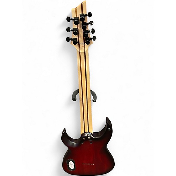 Used Schecter Guitar Research SUNSET 7 SCARLET BURST Solid Body Electric Guitar