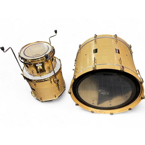 Used Pork Pie USA 3 Piece CUSTOM Natural Drum Kit