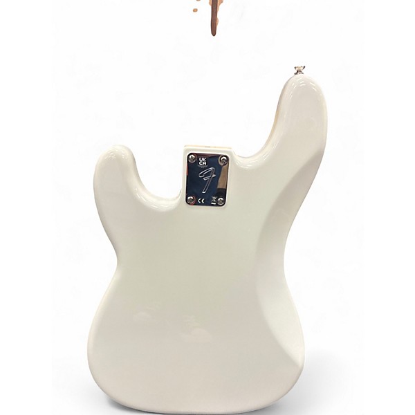 Used Fender Player Precision Bass Polar White Electric Bass Guitar