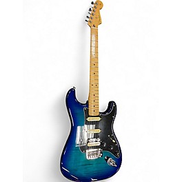 Used Fender Player Plus Stratocaster HSS Blue Burst Solid Body Electric Guitar
