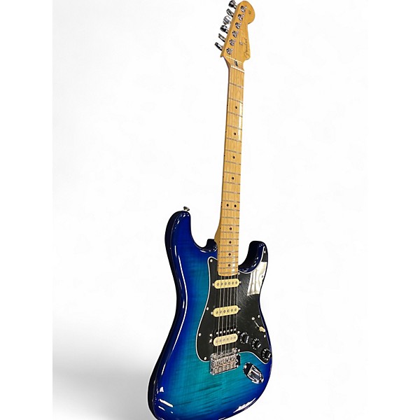 Used Fender Player Plus Stratocaster HSS Blue Burst Solid Body Electric Guitar