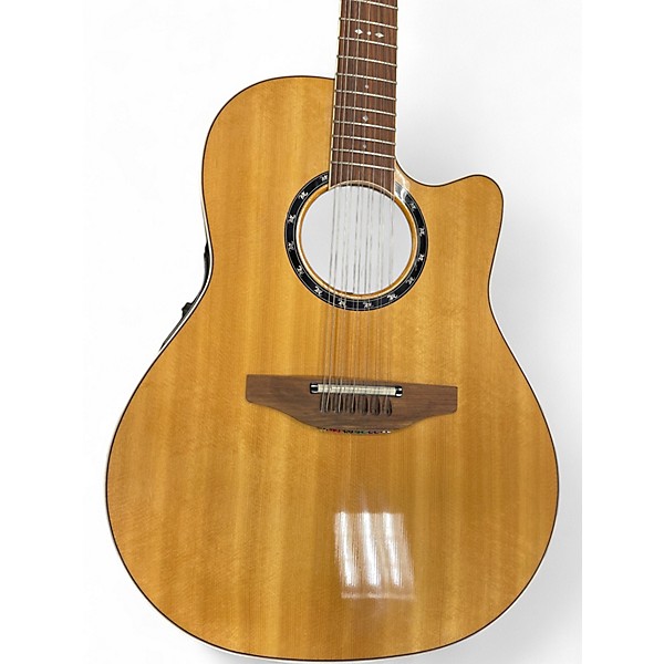 Used Ovation 6751LX Standard Balladeer LX Natural 12 String Acoustic Electric Guitar