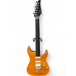 Used Suhr Standard Carve Top Custom Capri Orange Solid Body Electric Guitar