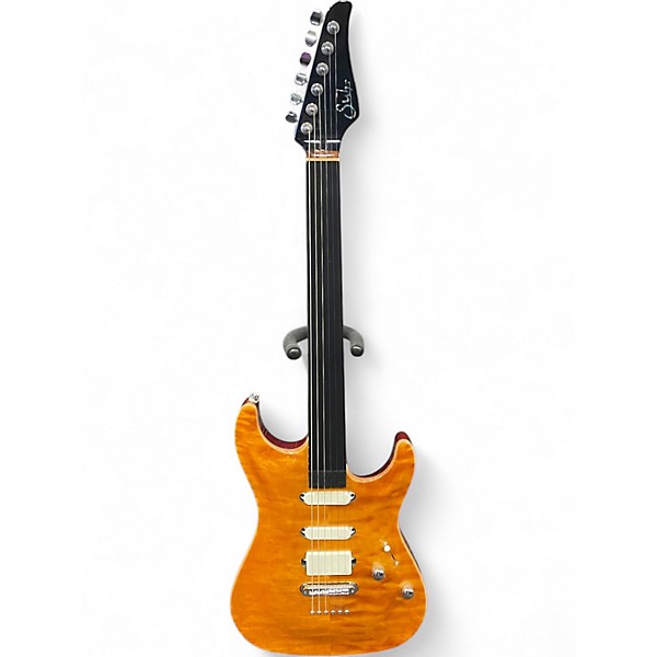 Used Suhr Standard Carve Top Custom Capri Orange Solid Body Electric Guitar