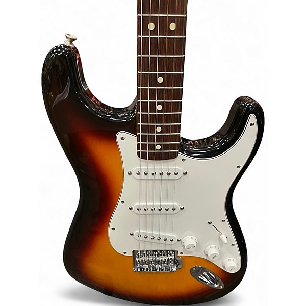Used Fender Standard Stratocaster 2 Tone Sunburst Solid Body Electric Guitar