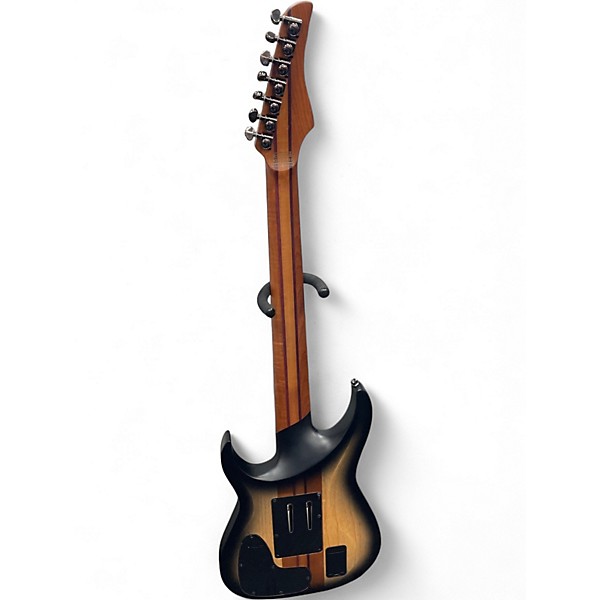 Used Schecter Guitar Research Banshee Mach 7 Brown Sunburst Solid Body Electric Guitar