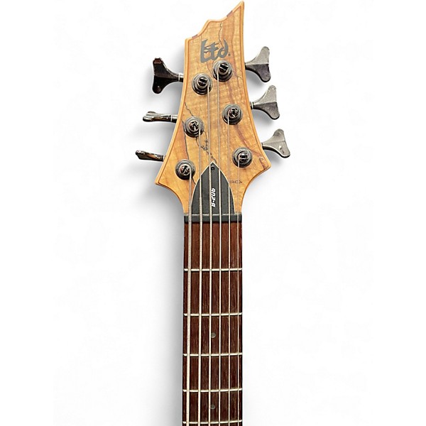 Used ESP LTD B206SM 6 String Spalted Maple Electric Bass Guitar