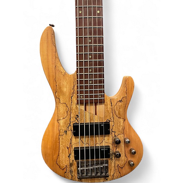 Used ESP LTD B206SM 6 String Spalted Maple Electric Bass Guitar