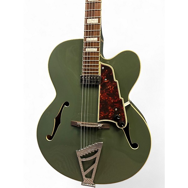 Used D'Angelico EXL-1 Royal Olive Hollow Body Electric Guitar