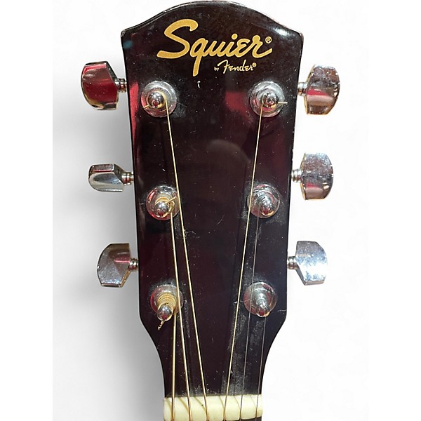 Used Squier fender Natural Acoustic Guitar