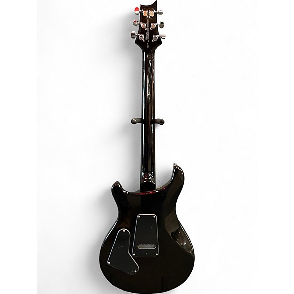 Used PRS SE Custom 24 Black Gold Sunburst Solid Body Electric Guitar