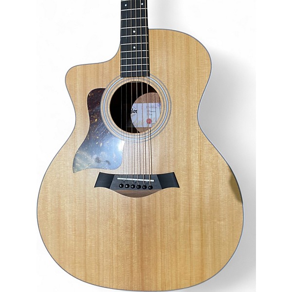 Used Taylor 214CE Koa Left Handed Natural Acoustic Electric Guitar