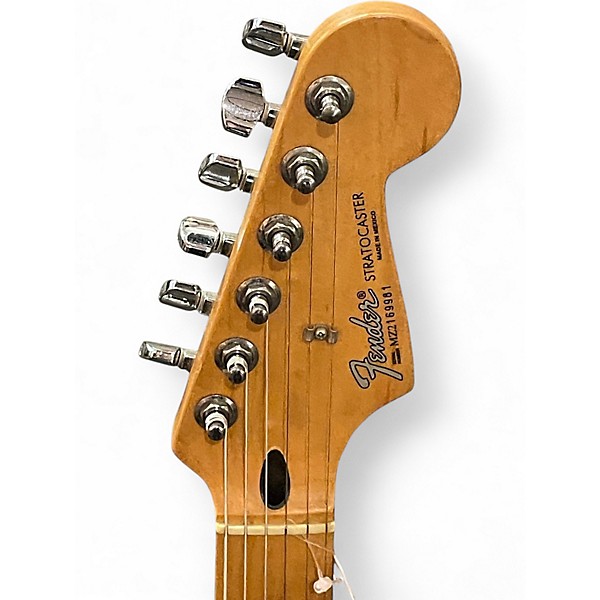 Used Fender Standard Stratocaster Satin Midnight Blue Solid Body Electric Guitar
