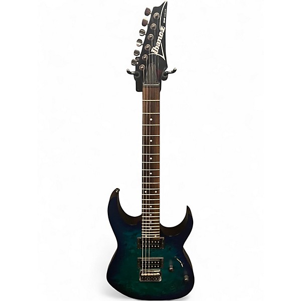 Used Ibanez RG421PB Blue Sapphire Solid Body Electric Guitar