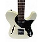 Used Squier Affinity Telecaster Thinline Olympic White Hollow Body Electric Guitar
