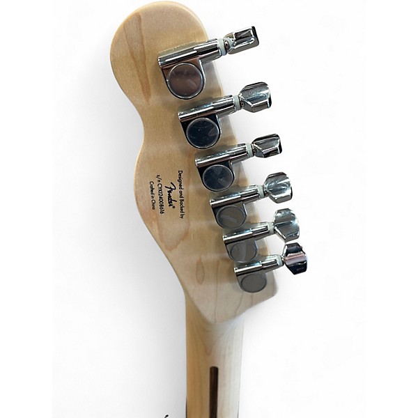 Used Squier Affinity Telecaster Thinline Olympic White Hollow Body Electric Guitar