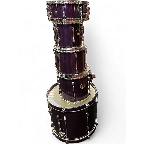 Used Yamaha 5 Piece Stage Custom Purple Drum Kit