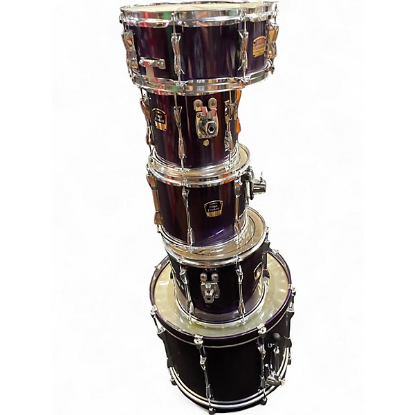 Used Yamaha 5 Piece Stage Custom Purple Drum Kit