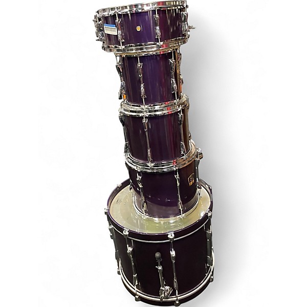 Used Yamaha 5 Piece Stage Custom Purple Drum Kit