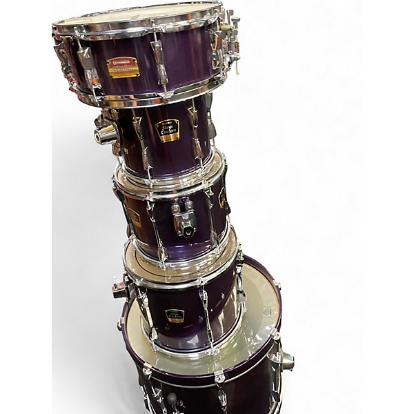 Used Yamaha 5 Piece Stage Custom Purple Drum Kit