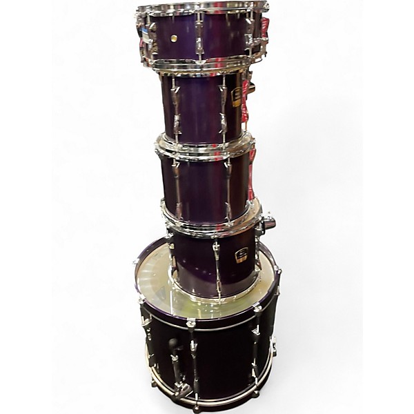 Used Yamaha 5 Piece Stage Custom Purple Drum Kit