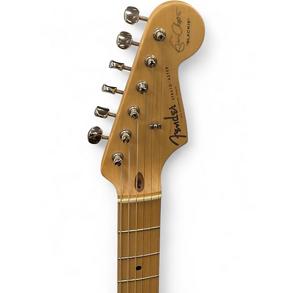Used Fender Artist Series Eric Clapton Stratocaster Black Solid Body Electric Guitar