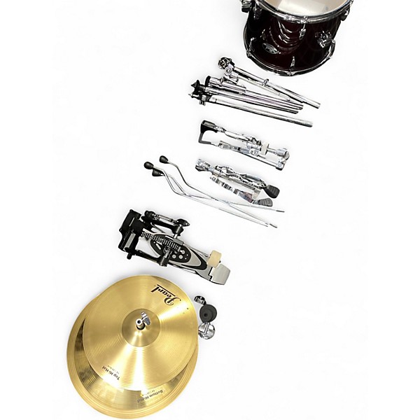Used Pearl 4 Piece ROADSHOW JAZZ Wine Red Drum Kit