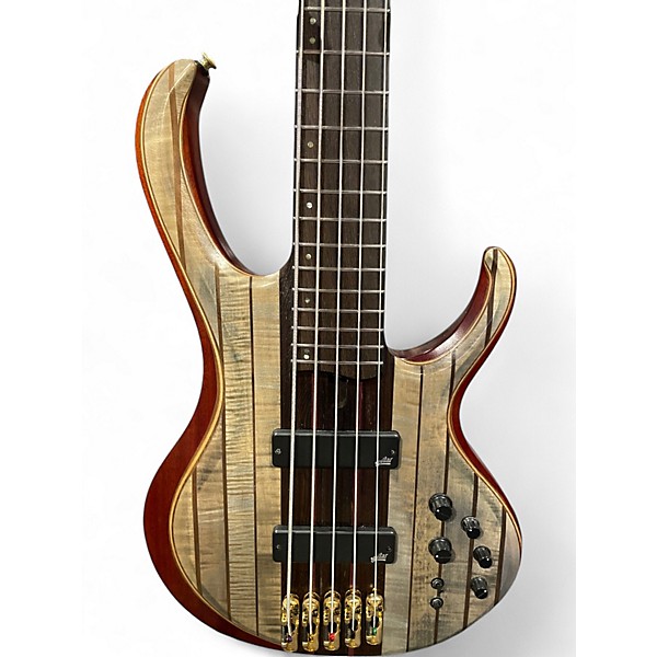 Used Ibanez BTB1935 Grey & Red Electric Bass Guitar