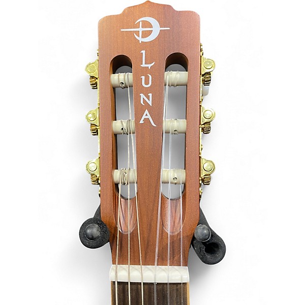 Used Luna WOODLAND CEDAR NATURAL Classical Acoustic Electric Guitar