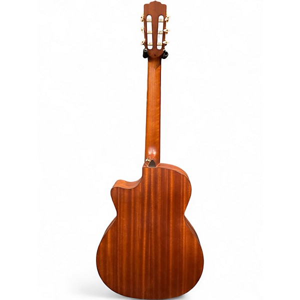 Used Luna WOODLAND CEDAR NATURAL Classical Acoustic Electric Guitar