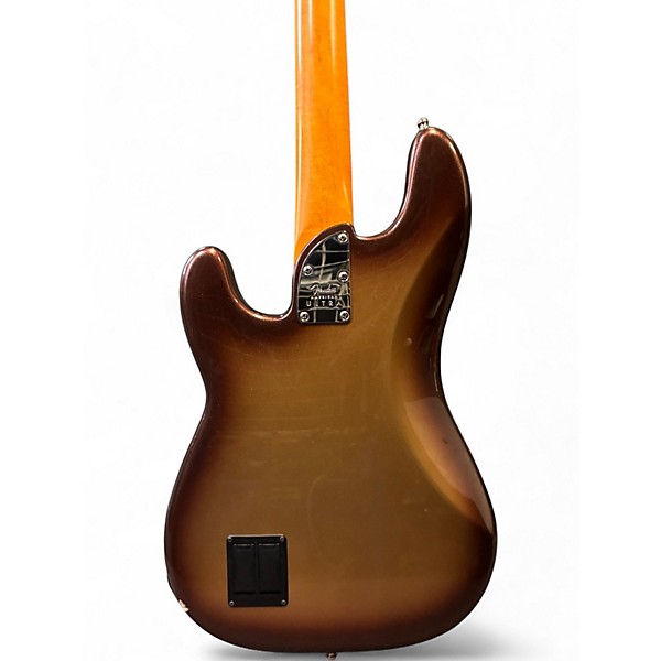 Used Fender American Ultra Precision Bass Mocha Burst Electric Bass Guitar