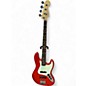 Used Fender American Jazz Bass Sunset Orange Transparent Electric Bass Guitar thumbnail