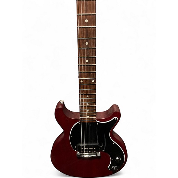 Used Gibson Les Paul Junior Tribute DC Satin Red Solid Body Electric Guitar