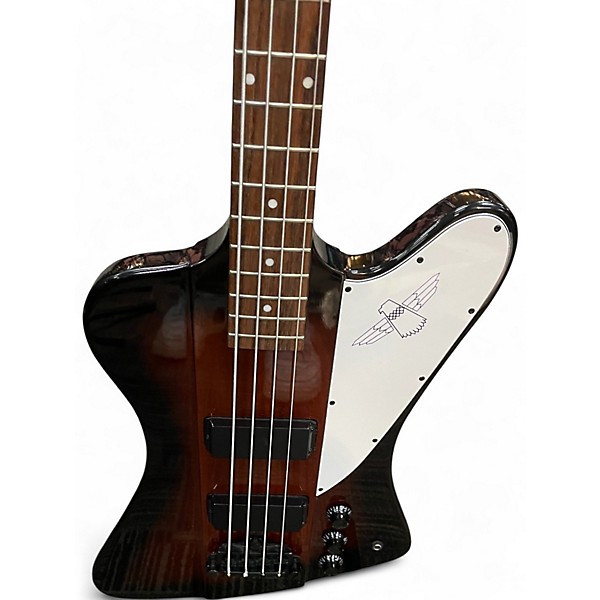 Used Epiphone THUNDER E1 2 Tone Sunburst Electric Bass Guitar