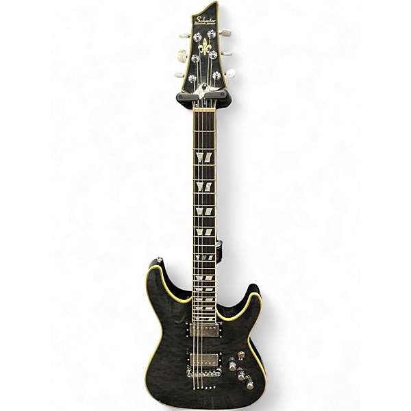 Used Schecter Guitar Research C1 Custom DIAMOND Green Solid Body Electric Guitar