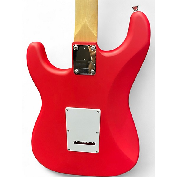 Used Squier Debut Series Stratocaster Torino Red Solid Body Electric Guitar