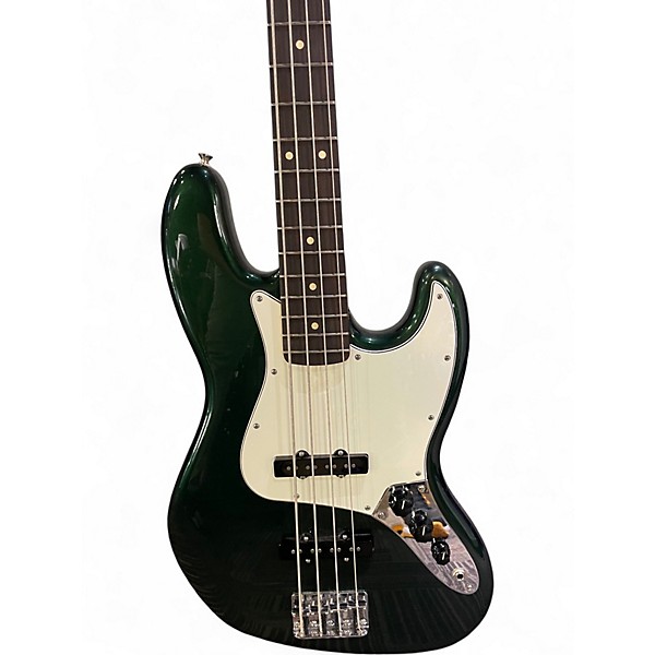 Used Fender Player II Jazz Bass British Racing Green Electric Bass Guitar