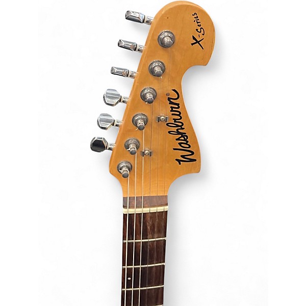 Used Washburn X SERIES SILVER Solid Body Electric Guitar