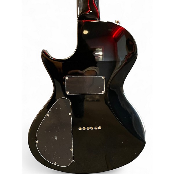 Used Epiphone BluesHawk Deluxe Trans Black Hollow Body Electric Guitar