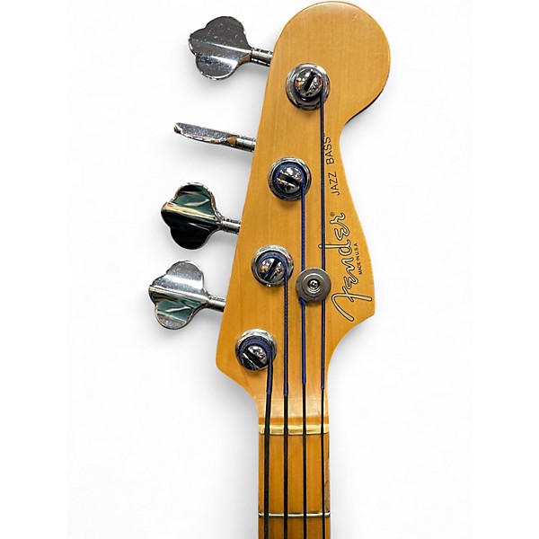 Used Fender American Deluxe Jazz Bass Antique Burst Electric Bass Guitar
