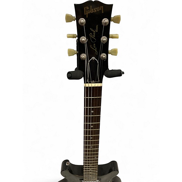 Used Gibson Les Paul Studio Double Cut Black Solid Body Electric Guitar