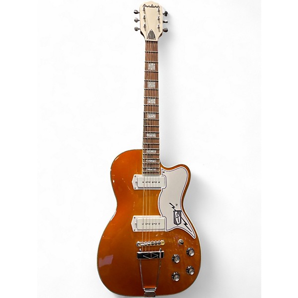 Used 2020s Airline TUXEDO Gold Solid Body Electric Guitar