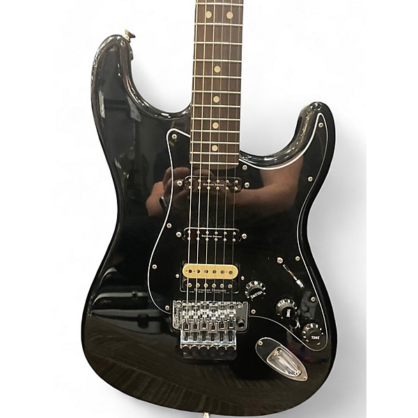 Used 2022 Fender MIJ Japan Limited Edition Stratocaster Floyd Black Solid Body Electric Guitar