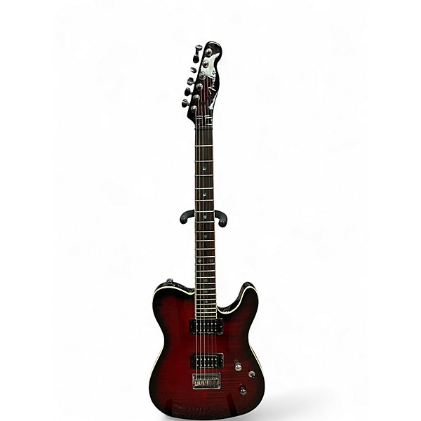Used 2008 Fender FMT HH Tele custom Black Cherry Burst Solid Body Electric Guitar
