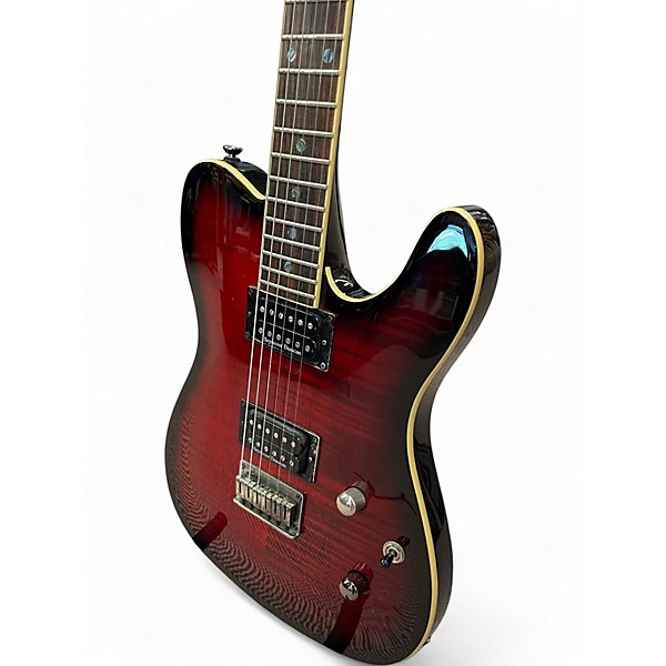 Used 2008 Fender FMT HH Tele custom Black Cherry Burst Solid Body Electric Guitar