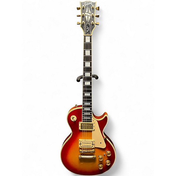 Vintage 1973 Gibson Les Paul Custom Cherry Sunburst Solid Body Electric Guitar