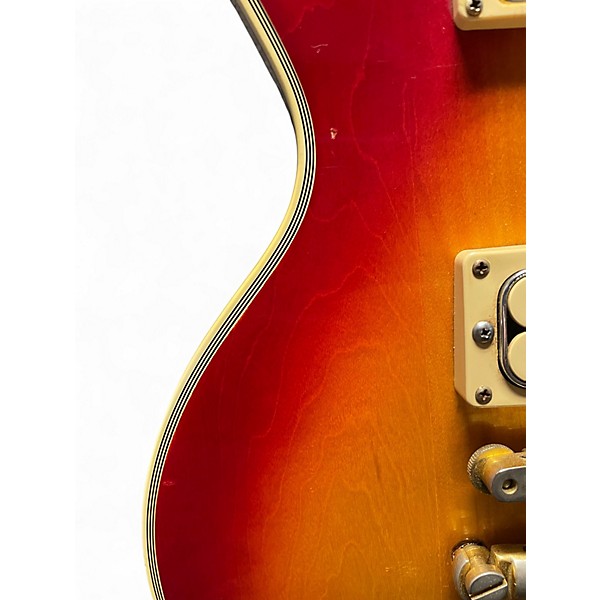 Vintage 1973 Gibson Les Paul Custom Cherry Sunburst Solid Body Electric Guitar